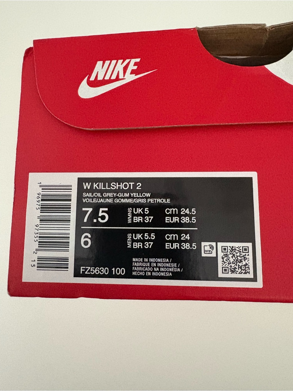 Nike Women’s Killshot 2 Shoes Size 7.5 🔥Brand New In Box🔥 - Picture 4 of 4